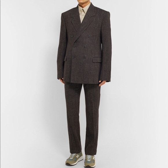 BALENCIAGA - Wool Tweed Trousers - Picture 1 of 7